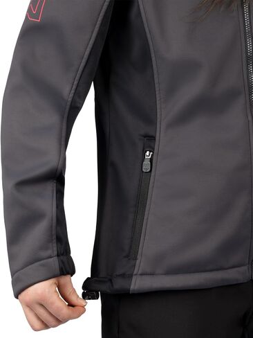 FXR Women's Pulse Softshell Jacket 2025 (Black/Grey - X-Large) in Saudi Arabia