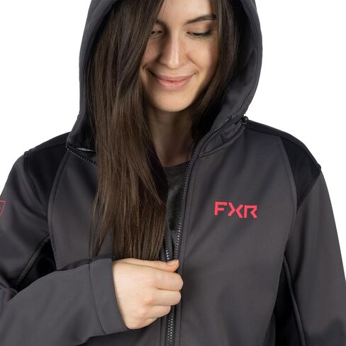 FXR Women's Pulse Softshell Jacket 2025 (Black/Grey - X-Large) in Saudi Arabia