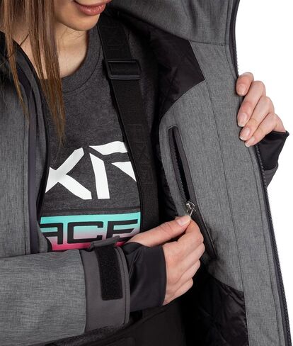 FXR Women's Vertical Pro Insulated Softshell Jacket 2025 (Grey Heather/Asphalt - 3X-Large) in Saudi Arabia