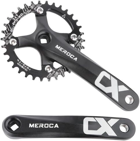 Crankset الدراجة الجبلية ، MTB مربع التفتت مربع مع ذراع 170 مم 104 BCD ، متوافق مع دراجة سرعة واحدة و 8/9/10/11 الدراجات السرعة ، اختياري 32T/34T/36T/38T/40T/42T سلسلة CRANK in Kuwait