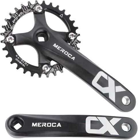 Crankset الدراجة الجبلية ، MTB مربع التفتت مربع مع ذراع 170 مم 104 BCD ، متوافق مع دراجة سرعة واحدة و 8/9/10/11 الدراجات السرعة ، اختياري 32T/34T/36T/38T/40T/42T سلسلة CRANK in Kuwait