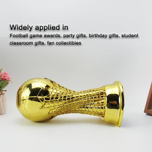 Resin Football Trophy Models, Fan Collectibles, Champions, Gold Medals MVP、 Most Valuable Player Trophy, Gift Award, Birthday Gift, Christmas Gift (9.5 inch) in Saudi Arabia