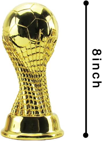 Resin Football Trophy Models, Fan Collectibles, Champions, Gold Medals MVP、 Most Valuable Player Trophy, Gift Award, Birthday Gift, Christmas Gift (9.5 inch) in Saudi Arabia
