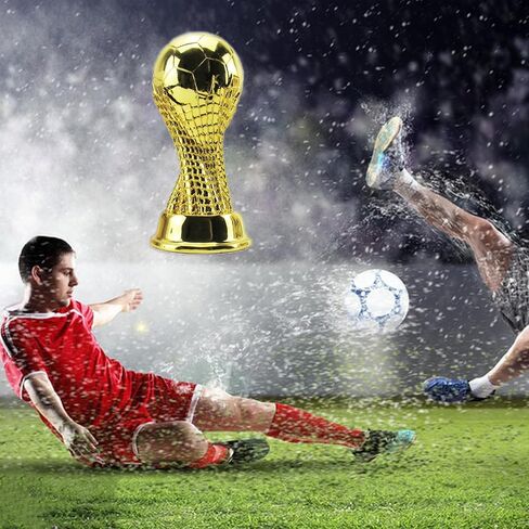 Resin Football Trophy Models, Fan Collectibles, Champions, Gold Medals MVP、 Most Valuable Player Trophy, Gift Award, Birthday Gift, Christmas Gift (9.5 inch) in Saudi Arabia