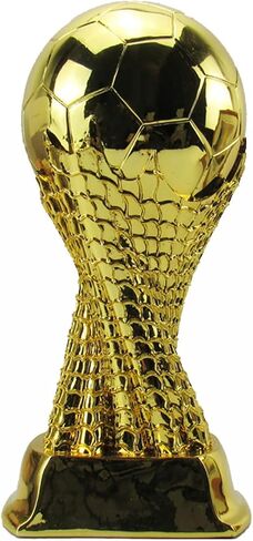 Resin Football Trophy Models, Fan Collectibles, Champions, Gold Medals MVP、 Most Valuable Player Trophy, Gift Award, Birthday Gift, Christmas Gift (9.5 inch) in Saudi Arabia