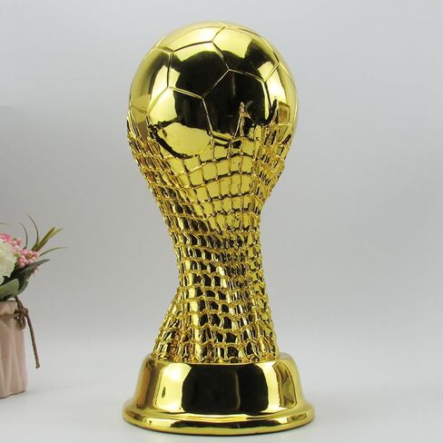 Resin Football Trophy Models, Fan Collectibles, Champions, Gold Medals MVP、 Most Valuable Player Trophy, Gift Award, Birthday Gift, Christmas Gift (9.5 inch) in Saudi Arabia