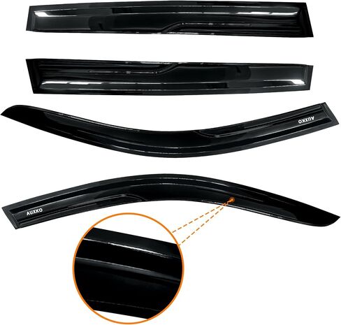 AUXKO Rain Guards for Tacoma Double Cab 2024 2025, 5 Seat Tacoma Vent Visor Accessories - Rain Guard Window Visors for Car Window, Tape-On Side Window Wind Deflectors & Visors with 3M Tape Smoke in Saudi Arabia