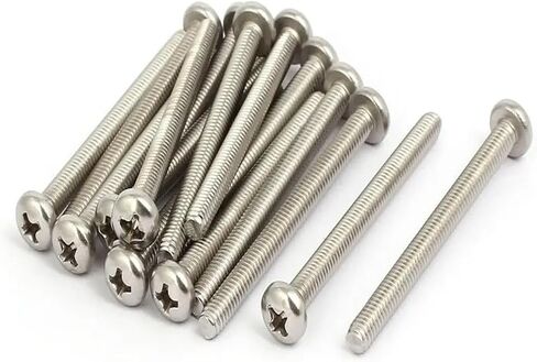 M4x45mm 316 Stainless Steel Cross Slot Socket Pan Head Machine Screws 15pcs in Saudi Arabia