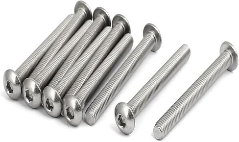 M5x70mm 304 زر الصلب غير القابل للصدأ زر سداسي سداسي سداسي البراغي البراغي 10pcs in Saudi Arabia