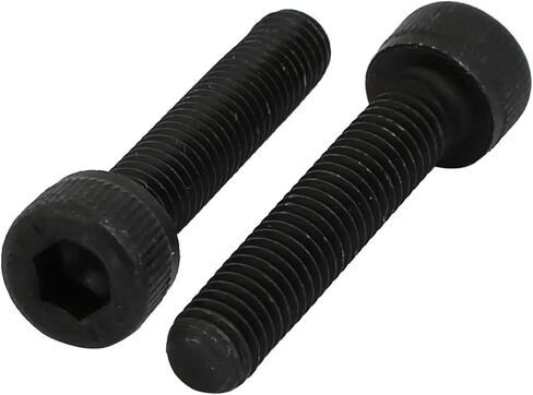 10pcs M5x25mm 12.9 Grade Hex Socket Cap Left Hand Thread Screw Bolt Black in Saudi Arabia