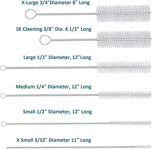 4/Pk Cleaning Brushes for Dental Aspirator Tips X-Large 3/4" Diameter Aspirator Cleaning Brushes (Small) in Kuwait