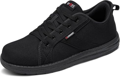 LARNMERN Steel Toe Shoes Men Hands Free Work Shoes Slip On Safety Toe Sneakers Lightweight Comfortable Walking in Saudi Arabia