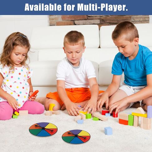 2PCS Game Spinner-Wheel for Classroom, Game Wheel-Spinner for Prize & Rainbow Color Spinners Dry Erase Probability Turn-Spinner Dry Erase for Math/Classroom/Manipulatives in Saudi Arabia