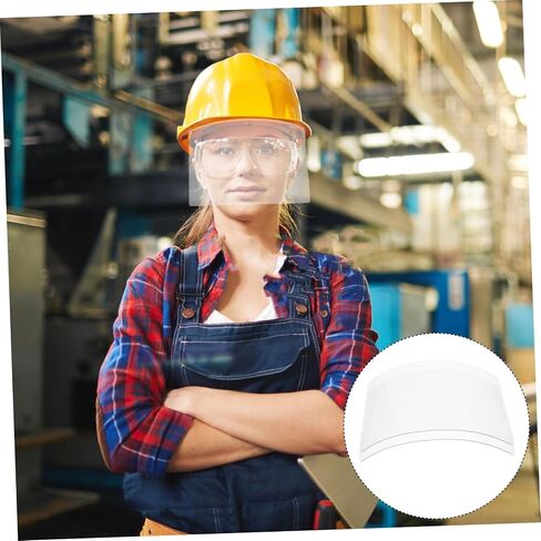 Happyyami 2pcs Sandblasting Hood Replacement Lens Protective Lens for Helmet for Outdoor Work Gardening Painting and Insulation Tasks in Saudi Arabia