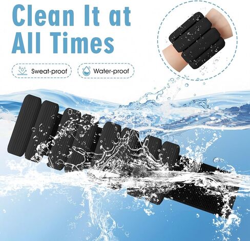 Wrist Weights Set of 2, Wearable Wrist Ankle Weights for Women & Men, Silicone Weighted Bangles Adjustable Arm and Leg Weights for Walking Yoga Pilates Running Dance Gym 2lb in Saudi Arabia
