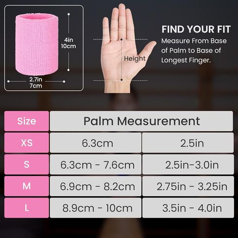 Amrta Gymnastics Grips Wristbands Sets for Girls Youth Kids 2 Pair Palm Protection Equipment with Wrist Support, Gymnastic Bar Grip Gloves Set Weightlifting Sports Workout in Saudi Arabia