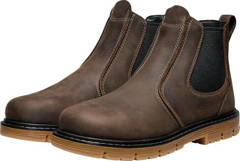 KEEN Utility Men's San Jose Chelsea Alloy Soft Toe 90 Degree Heel Pull on Work Boots in Saudi Arabia