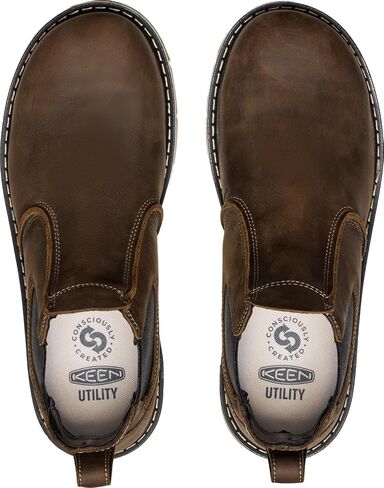 KEEN Utility Men's San Jose Chelsea Alloy Soft Toe 90 Degree Heel Pull on Work Boots in Saudi Arabia