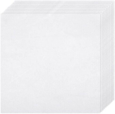 12 PCS Embroidery Fabric, Pre-Cut White Natural Cotton Embroidery Cloth Fabric, 6 Different Sizes 5.9 to 13.8inch, Embroidery Cloth Squares for Embroidery Garment Craft in Saudi Arabia