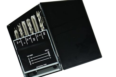 SHARS 18 pcs #6-40 to 1/2-20 NF #33 to 29/64 HSS Spiral Point Tap & Drill Set 404-7208 P) in Saudi Arabia