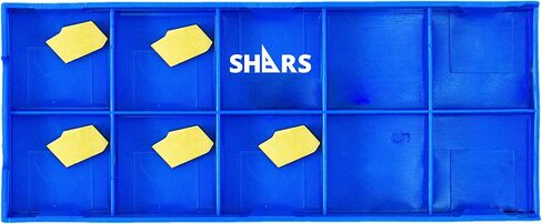 Shars GTN-6 Tin Coated Carbide Cut-Off & Grooving Insert 10 pcs/Pack GTN-6 404-0424 (10) !( in Saudi Arabia