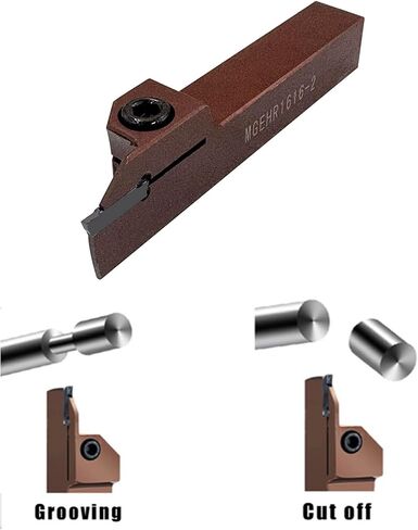 5/8inch مخرطة قابلة للفهرسة حزن حامل فراق MGEHR1616-2 الفولاذ الربيع مع 10 PCS MGMN200 إدراج إدراج اليد اليمنى قطع الأداة carbide إدراج (5/8in حامل + mgmn200) in Kuwait