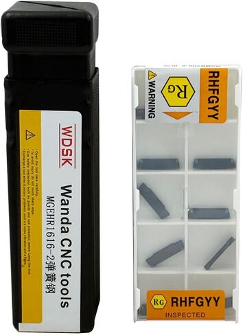 5/8inch مخرطة قابلة للفهرسة حزن حامل فراق MGEHR1616-2 الفولاذ الربيع مع 10 PCS MGMN200 إدراج إدراج اليد اليمنى قطع الأداة carbide إدراج (5/8in حامل + mgmn200) in Kuwait