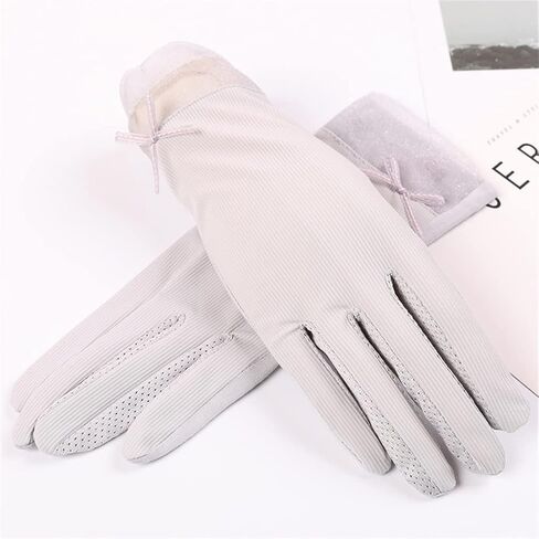 Riding A Tram and Driving Sunshade Finger-Pointing Gloves Women's Thin Elastic Ice Silk in Saudi Arabia