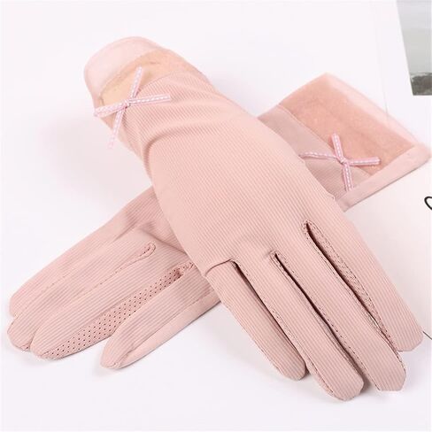 Riding A Tram and Driving Sunshade Finger-Pointing Gloves Women's Thin Elastic Ice Silk in Saudi Arabia
