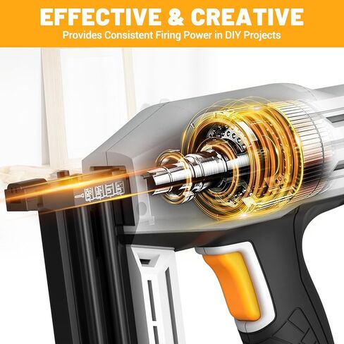 باتافيا براد نيلر، 2 في 1 مسدس أظافر كهربائي ومسدس أساسي لمشاريع النجارة والنجارة والمفروشات المنزلية، بما في ذلك 200 قطعة 5/8 بوصة 18 مسامير براد و336 قطعة 3/8 بوصة T50 دبابيس، BTC0060 in Kuwait