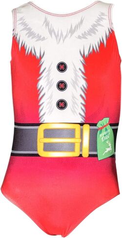 Destira Christmas Gymnastics Leotards for Girls, Gym Elf, Super Soft Leotards with Matching Scrunchie - Dance, Cheer, Yoga, & More, Adult X-Small in Saudi Arabia