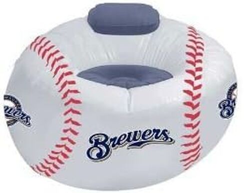شمال غرب Milwaukee Brewers MLB البيسبول كرسي كبير قابلة للنفخ مع مضخة هواء in Kuwait