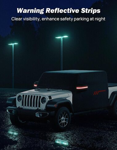 JOYTUTUS Cab Cover Compatible with Wrangler JK JL 2 Doors 2007-2025 | Waterproof All-Weather Windproof Car Cover with Zipper Access | UV Protection & Scratch Resistant Fabric | Includes Storage Bag in Saudi Arabia