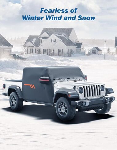JOYTUTUS Cab Cover Compatible with Wrangler JK JL 2 Doors 2007-2025 | Waterproof All-Weather Windproof Car Cover with Zipper Access | UV Protection & Scratch Resistant Fabric | Includes Storage Bag in Saudi Arabia
