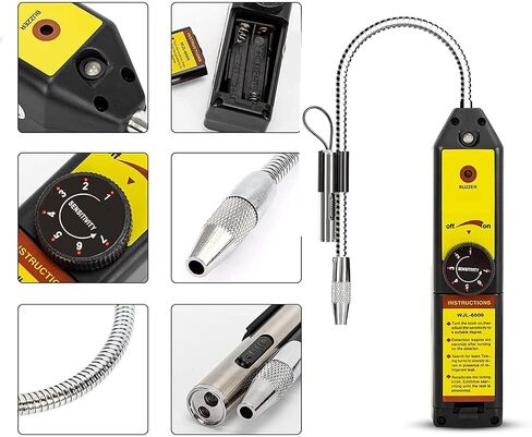 WJL-6000L Freon تسرب كاشف غاز الهالوجين Snifferant Synifferant AC Tester R22 R410A R134A R1234YF in Kuwait