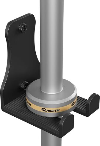 Barbell Wall Holder, Durable Olympic Barbell Hanger with Protective Pad, Space Saving Barbell Holder for Squat Rack, Home Gym and Garage, Holds Under 33mm Bar Size in Saudi Arabia