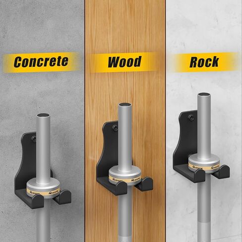 Barbell Wall Holder, Durable Olympic Barbell Hanger with Protective Pad, Space Saving Barbell Holder for Squat Rack, Home Gym and Garage, Holds Under 33mm Bar Size in Saudi Arabia