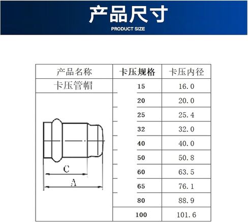 304 Cappression Pipe Cappression Cap thin-thered pare-pipe lege appression pipe pipe accsities includy includy accounts 1 series 1 series (inside diameter 50.8mm) in Saudi Arabia