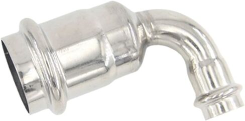 304 من الفولاذ المقاوم للصدأ ، كوع كوع 90 درجة مخفض ، مفصل مفصل رفيع أنبوب ماء جدار مزدوج تجهيزات أنابيب المشبك (القطر الداخلي 50.8 مم*40 مم) in Kuwait