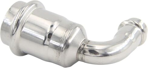 304 من الفولاذ المقاوم للصدأ ، كوع كوع 90 درجة مخفض ، مفصل مفصل رفيع أنبوب ماء جدار مزدوج تجهيزات أنابيب المشبك (القطر الداخلي 50.8 مم*40 مم) in Kuwait