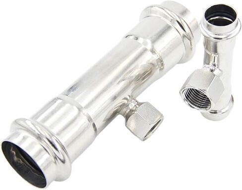 304 stainless steel clamp internal thread tee double clamp internal thread joint thin wall water pipe fittings sanitary grade 1 series(Inside diameter 16MM*G1/2) in Saudi Arabia