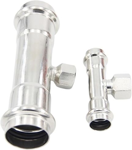 304 stainless steel clamp internal thread tee double clamp internal thread joint thin wall water pipe fittings sanitary grade 1 series(Inside diameter 16MM*G1/2) in Saudi Arabia