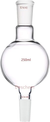 250ml 24/40 Chromatography Receive Glass Flask Laboratory Reservoir Biomass Bottle Lab Glassware in Saudi Arabia