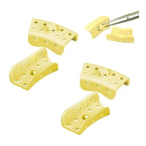 25/Pcs Dental Mini Impression Trays for Crown and Bridge Quadrant Micro-Tray Impressions Yellow in Kuwait