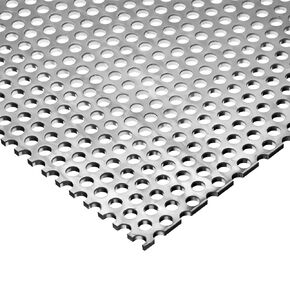 ورقة فولاذية مثقبة للعلاج الرملي 24 "× 48" - ورقة معدنية مثقبة - A36 Steel - 1/8 "ثقوب (1 ، 24" × 48 ") in Kuwait
