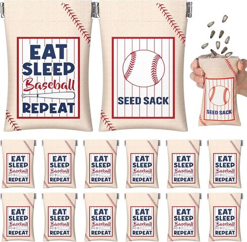 Abbylike 24 PCS Baseball Beed Beacs for Team Gifts Baseball Pouch for Sunflower Seed Coin Pres in Saudi Arabia