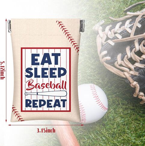 Abbylike 24 PCS Baseball Beed Beacs for Team Gifts Baseball Pouch for Sunflower Seed Coin Pres in Saudi Arabia