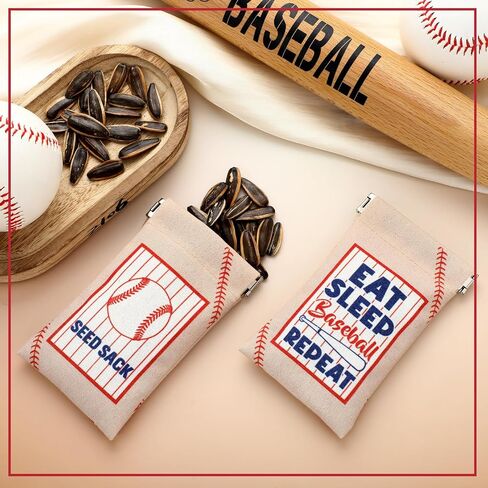 Abbylike 24 PCS Baseball Beed Beacs for Team Gifts Baseball Pouch for Sunflower Seed Coin Pres in Saudi Arabia