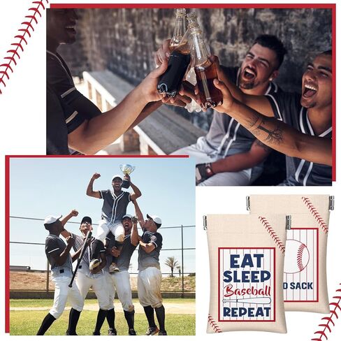 Abbylike 24 PCS Baseball Beed Beacs for Team Gifts Baseball Pouch for Sunflower Seed Coin Pres in Saudi Arabia