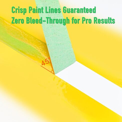 GEYYANG Automotive Masking Tape - Heat Resistant Green Painters Tape for Auto Body Spray Painting, Multi-Surface Painters Tape for DIY, Labeling, Art, Car, 1.41 inch x 55 Yards, 2 Rolls in Kuwait